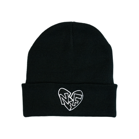 BROKEN HEART BEANIE (BLACK)